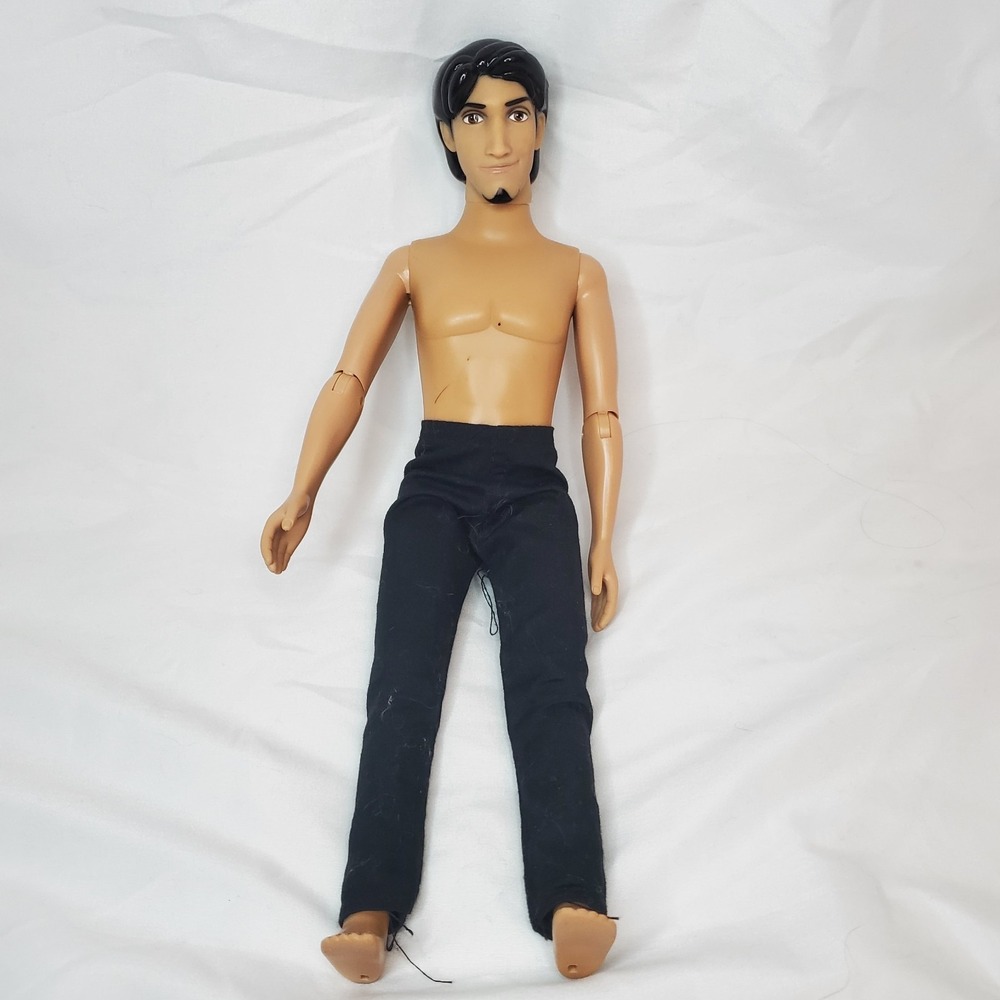 Disney Store Flynn Rider Tangled Classic Prince Boy Doll 12" Brown Hair